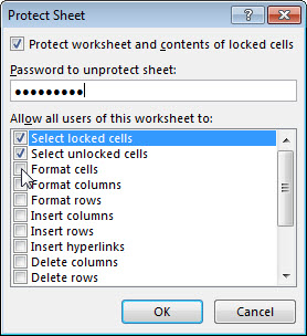 How to Protect a worksheet in Microsoft Excel