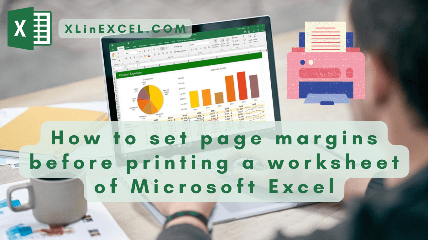 How to set page margins before printing a worksheet of Microsoft Excel