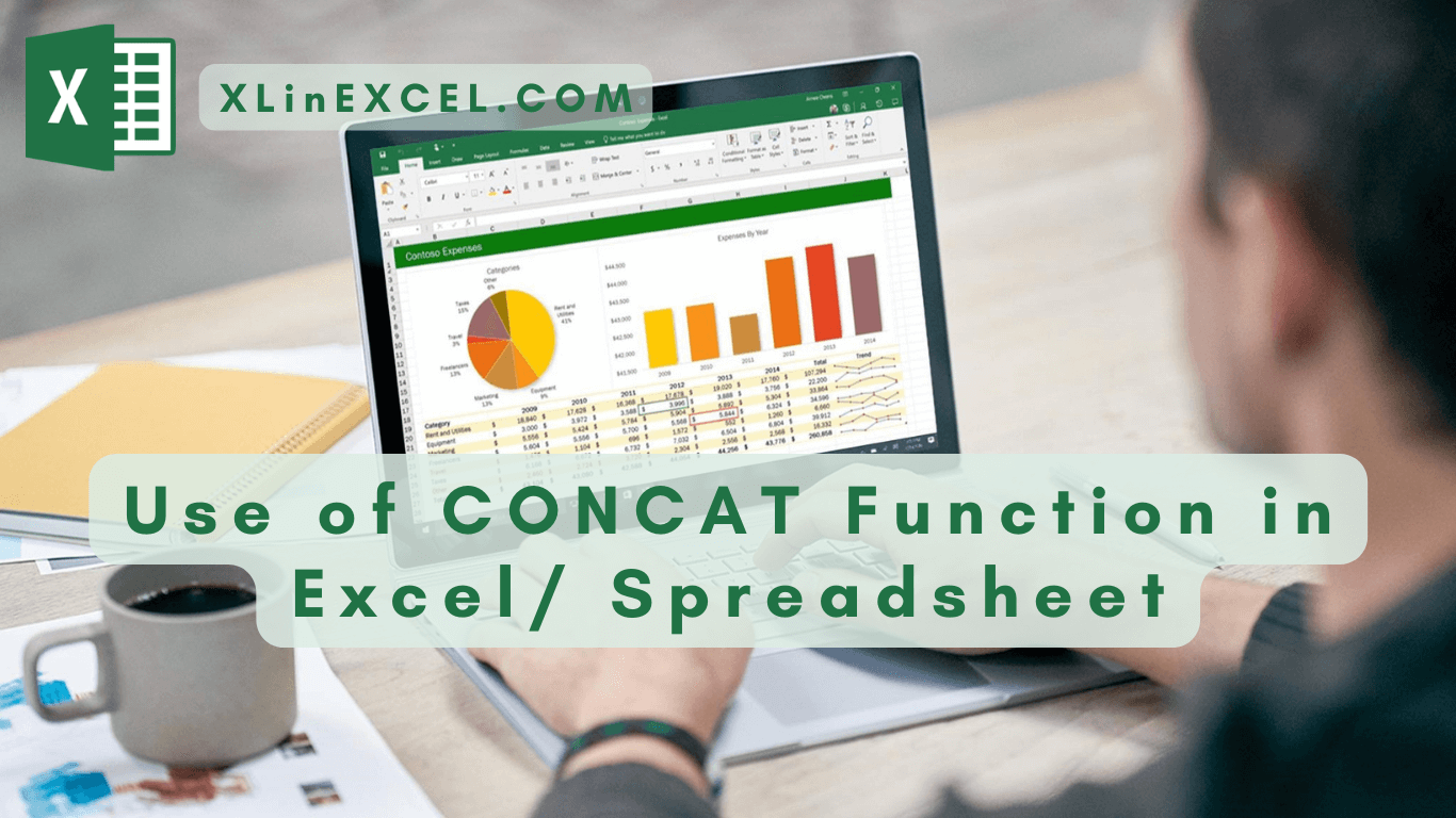 Use of CONCAT Function in Excel Spreadsheet