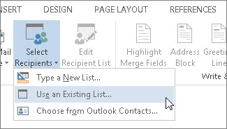 Excel mailing